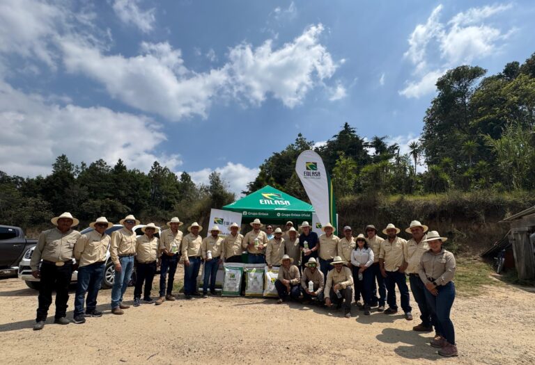 Visita de Productores de café de Honduras a finca Don Patricio para conocer resultados con productos Enlasa