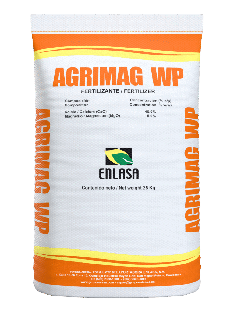 Saco de fertilizante Agrimag WP para correcion de suelos acidos